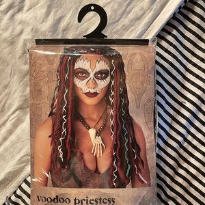 Voodoo Priestess Women's Costume - Red, Black & White